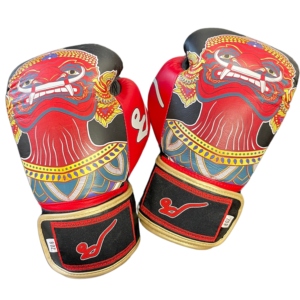 BLACK & RED YAK 8 OZ GLOVES